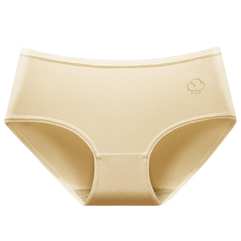 Antibacterial Cotton One-piece Seamless Underwear Female