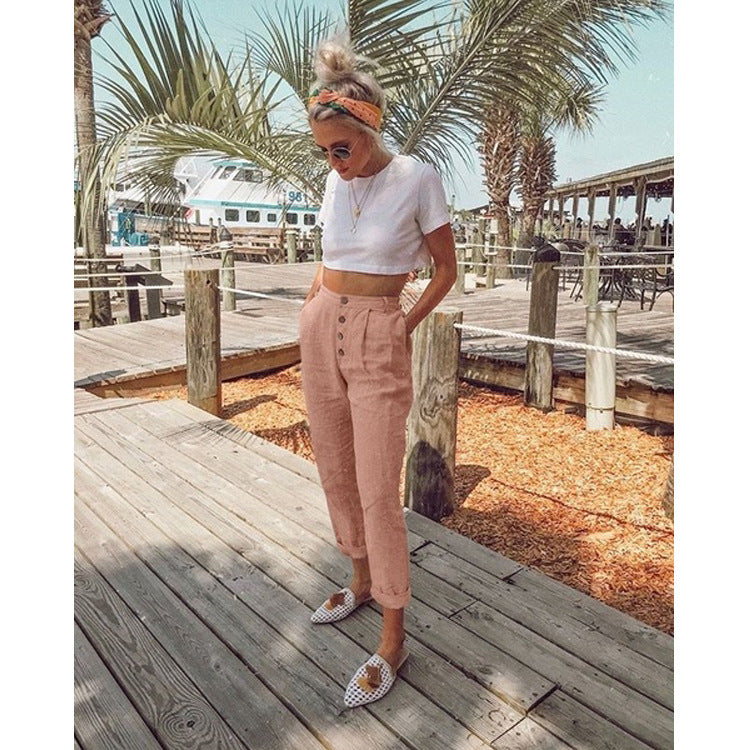 Casual temperament women's trousers