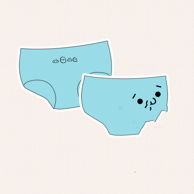 Fried Chicken Jun Yan Words Cute Expression Cotton Women's Underwear