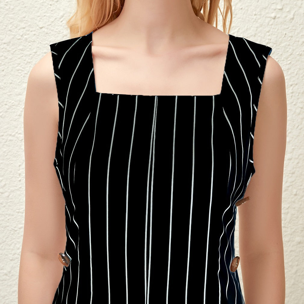 Solid Color Body-fitting Jumpsuit Slacks