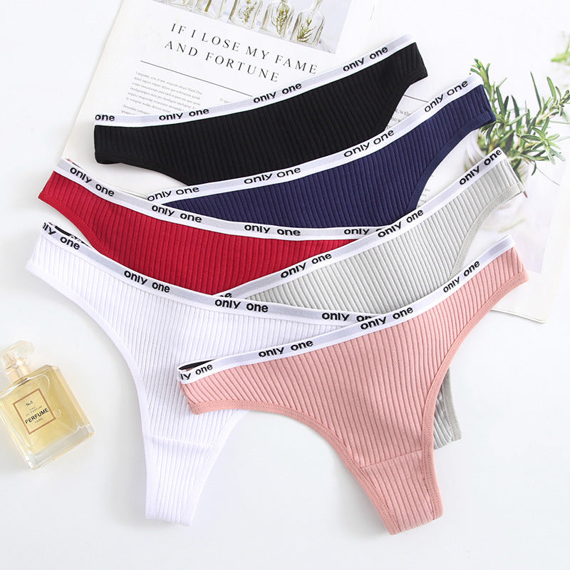 Women's Cotton Low Waist Seamless Thong