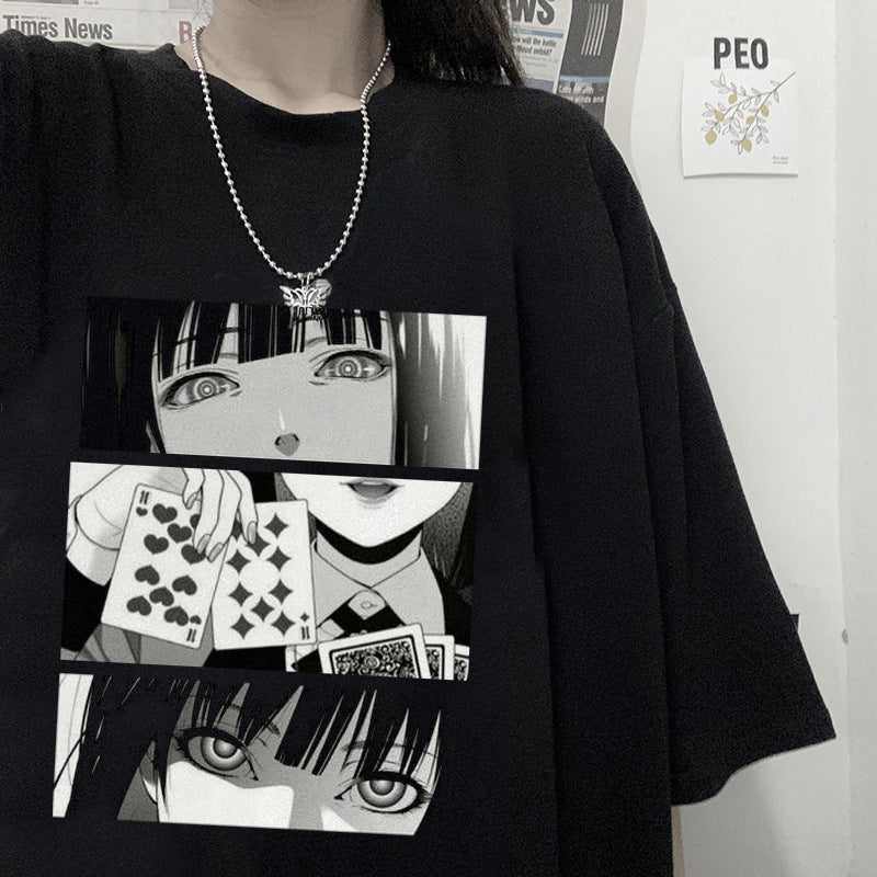 Summer Women's Casual Round Neck Short Sleeve T-shirt Printing