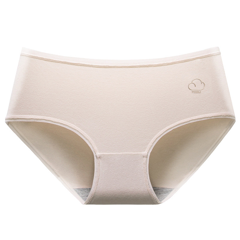Antibacterial Cotton One-piece Seamless Underwear Female