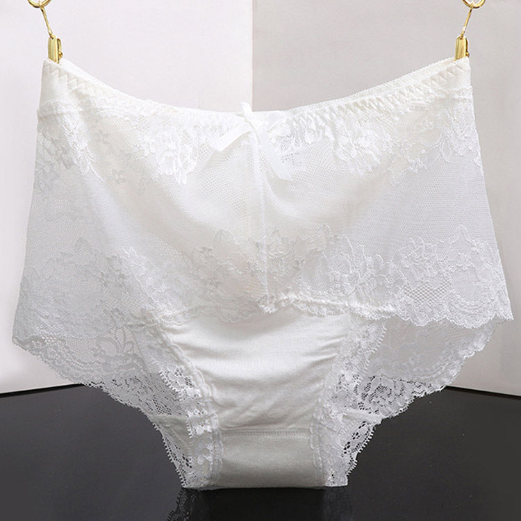 Transparent Lace Female Seamless Modal Cotton Underwear