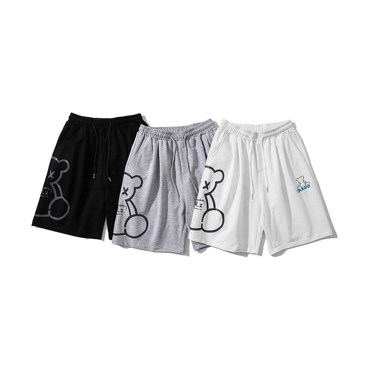 High-waisted Casual Sports Pants Loose Wide Leg Five-point Pants