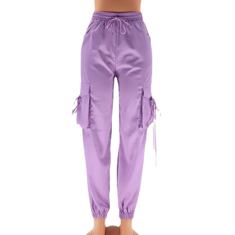 Women's Fashion Loose Straps High Street Sports Casual Work Pants