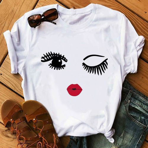 Women's Loose Round Neck Short Sleeve T-shirt