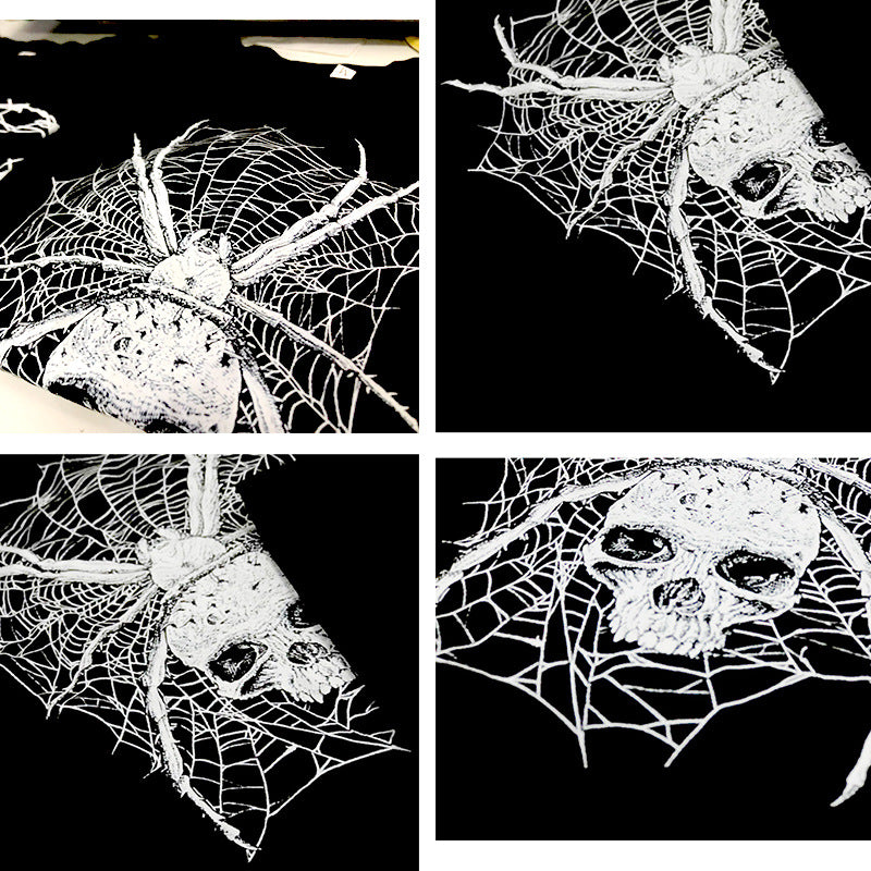 Printed American Green Heart Printed Round Neck Slim Fit Short Short Sleeve T-shirt