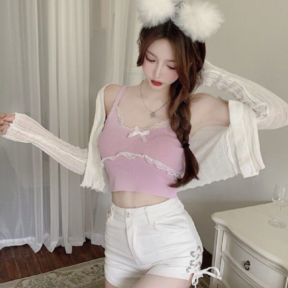 Women's Fashion Short Knitted Camisole