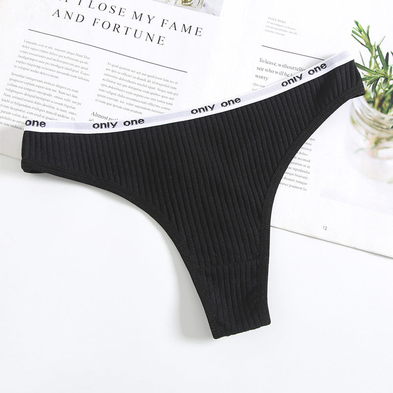 Women's Cotton Low Waist Seamless Thong