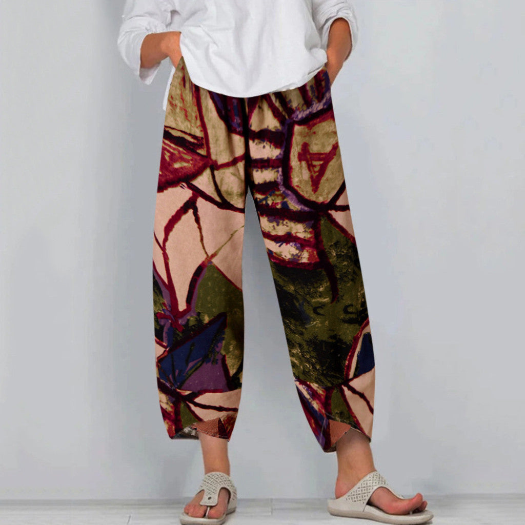 Casual printed fashion loose pants