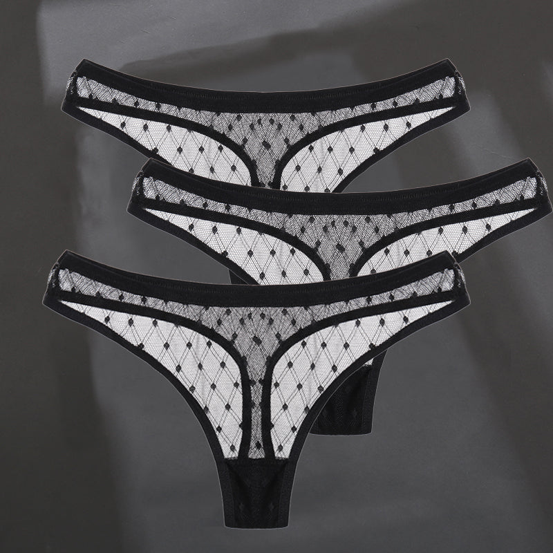 Fashion Sexy Solid Color Breathable Women's Thong