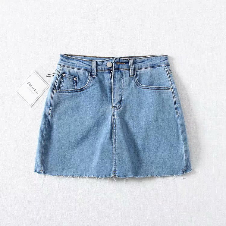 New High Elastic Personality Slim Fashion Denim Culottes Women