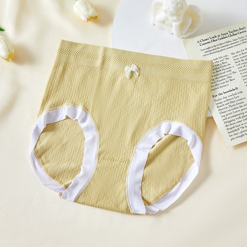 High Waist Bow Traceless Lace Briefs