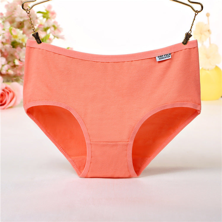 Women's Mid-waist Women's Underwear Cotton Briefs