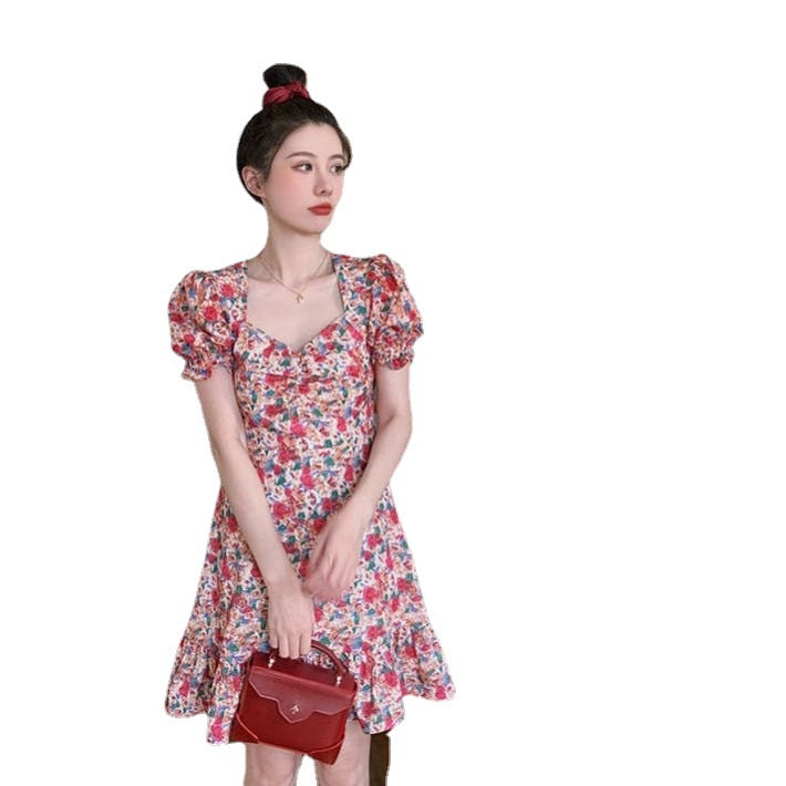 French Retro Niche Can Be Sweet And Salt First Love New Floral Dress