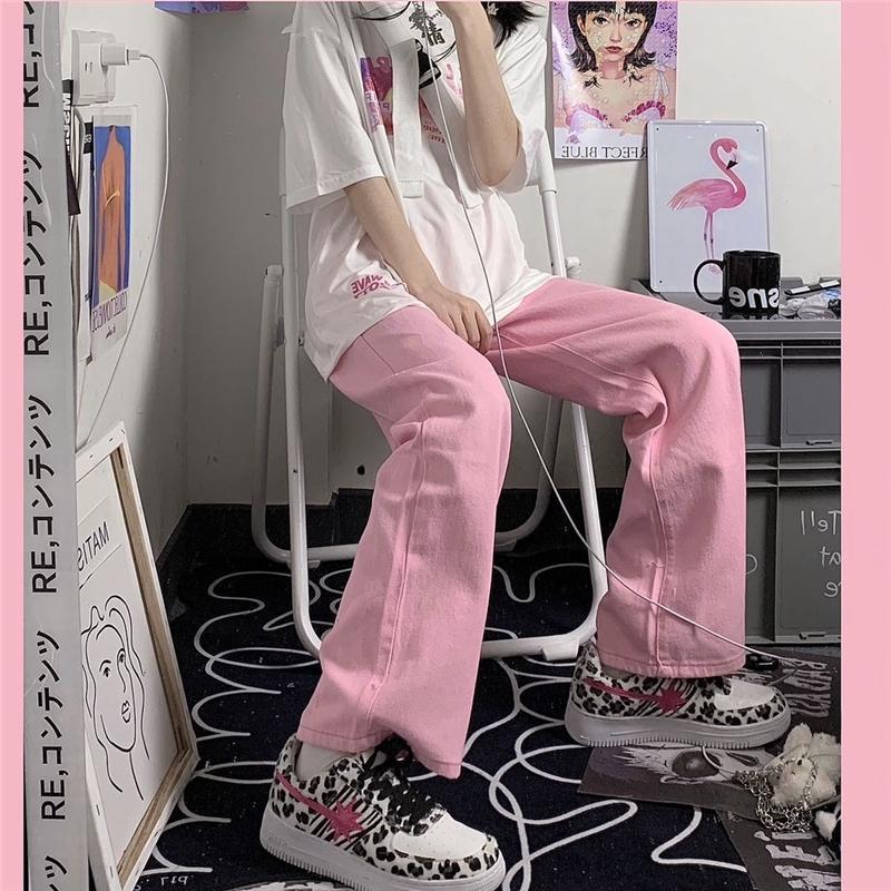 Women's All-match Straight Wide Leg Jeans