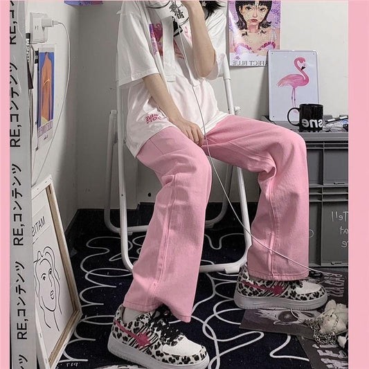 Women's All-match Straight Wide Leg Jeans