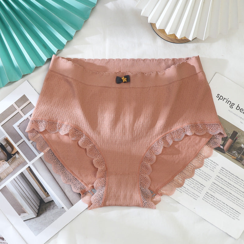 Hip-lifting Comfortable Breathable Bow Cotton Crotch Court Briefs