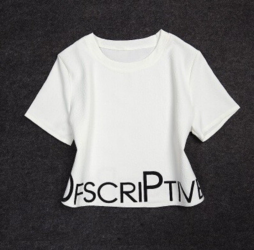 New Women's Fashion T-shirt Striped Harem Pants Casual Suit