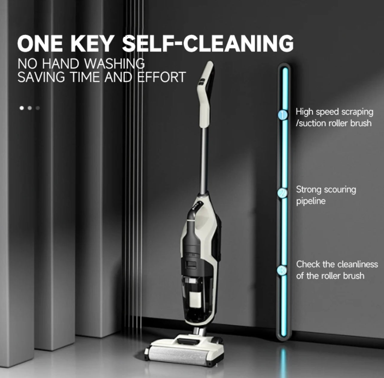 Wet & Dry Vacuum, All-in-One Cordless Vacuum & Mop - Free Shipping USA 5-7 days