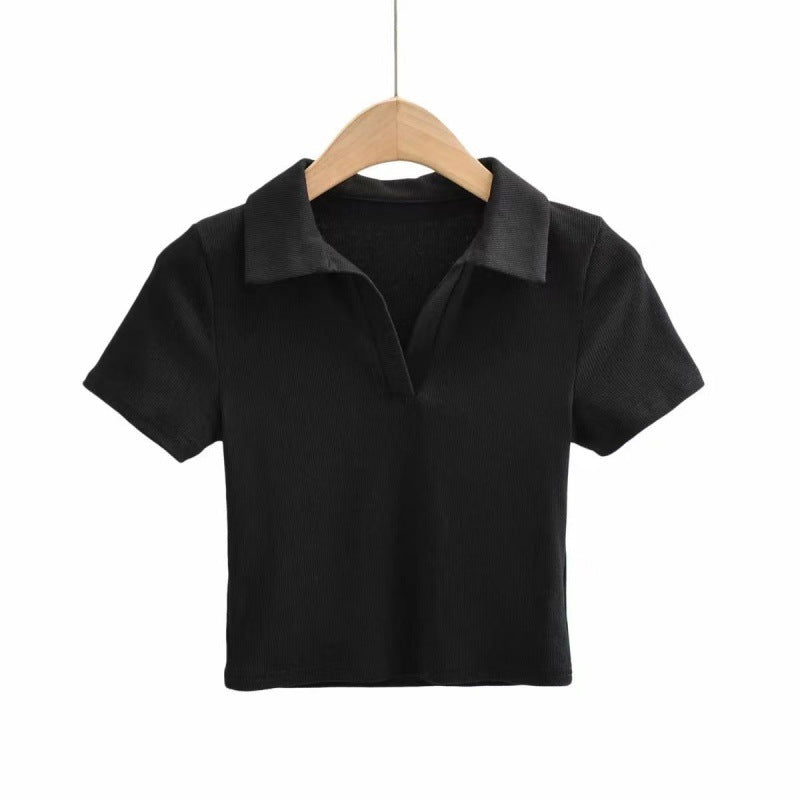 Short-sleeved Women's Summer T-shirt Slim Fit Slimming