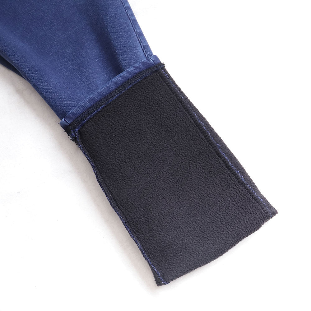 Women's Thick Black High Waist Jeans