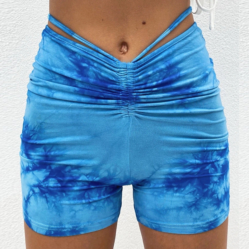 Women's Hip Raise Skinny Short Shorts