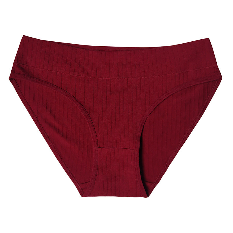 Cotton Mid Waist Women's Underwear Plus Size Cotton Women's Briefs