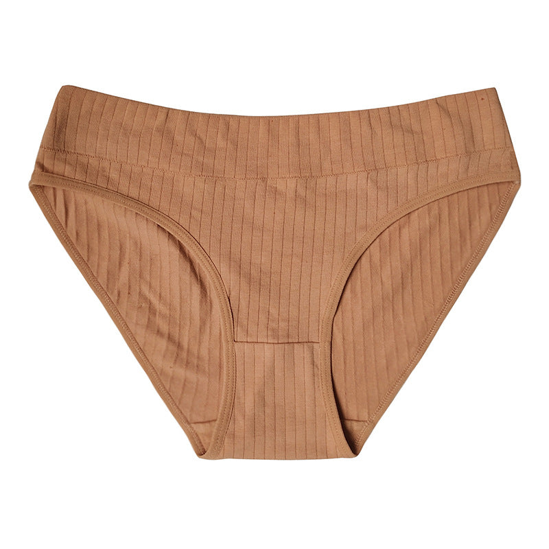 Cotton Mid Waist Women's Underwear Plus Size Cotton Women's Briefs
