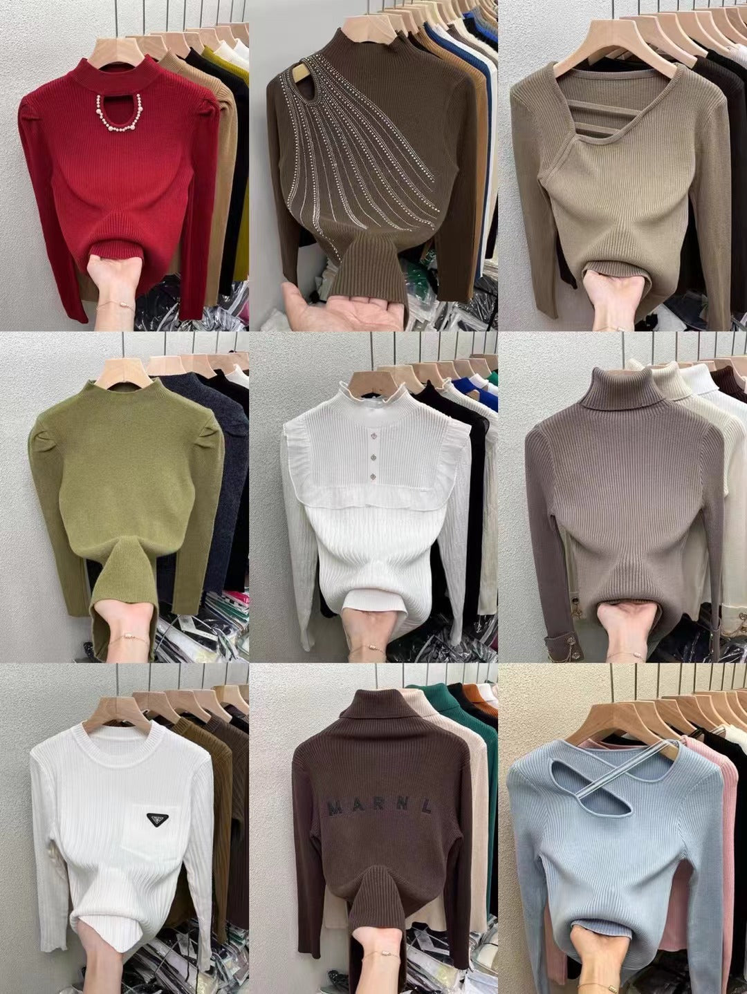 Lotes de 100 Blusas Manga larga ($1.85 x pieza)