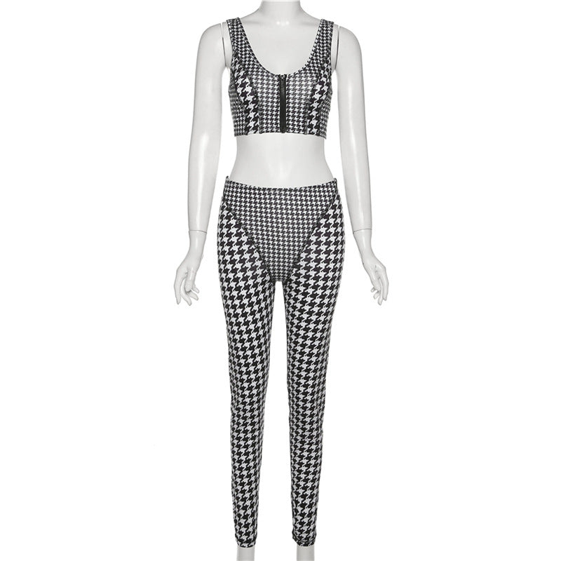 Women's Fashion Print Zip Cardigan Bodysuit
