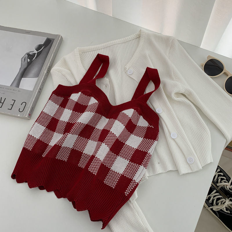 Small Fragrance Twill Knit Camisole Inside