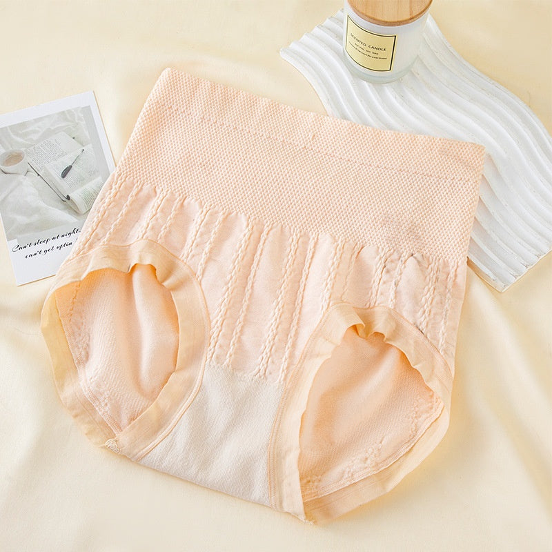 High Waist Bow Traceless Lace Briefs