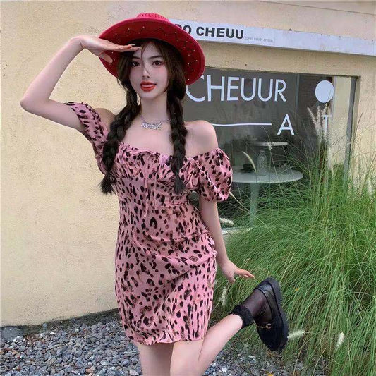 Mid-length Bubble Sleeve Marmalade Dress Female