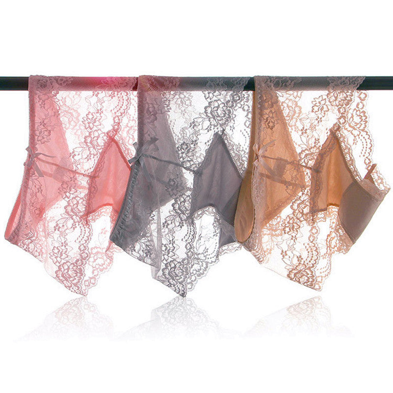 Transparent Lace Female Seamless Modal Cotton Underwear