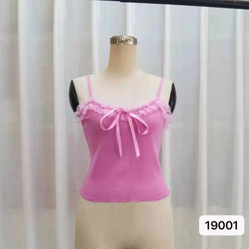Pure Girl Bottoming Small Slip Top Outer Vest