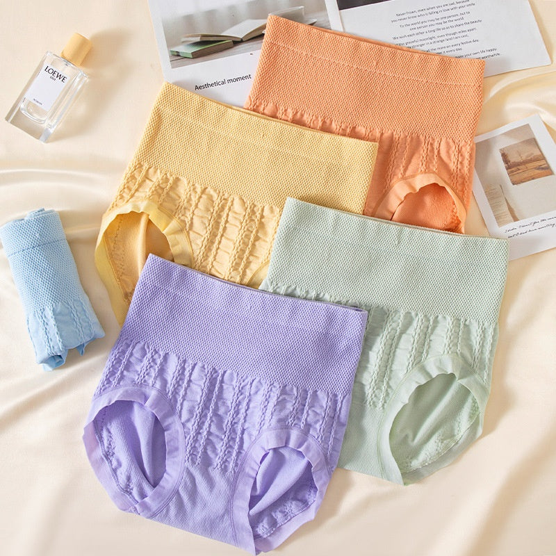 High Waist Bow Traceless Lace Briefs