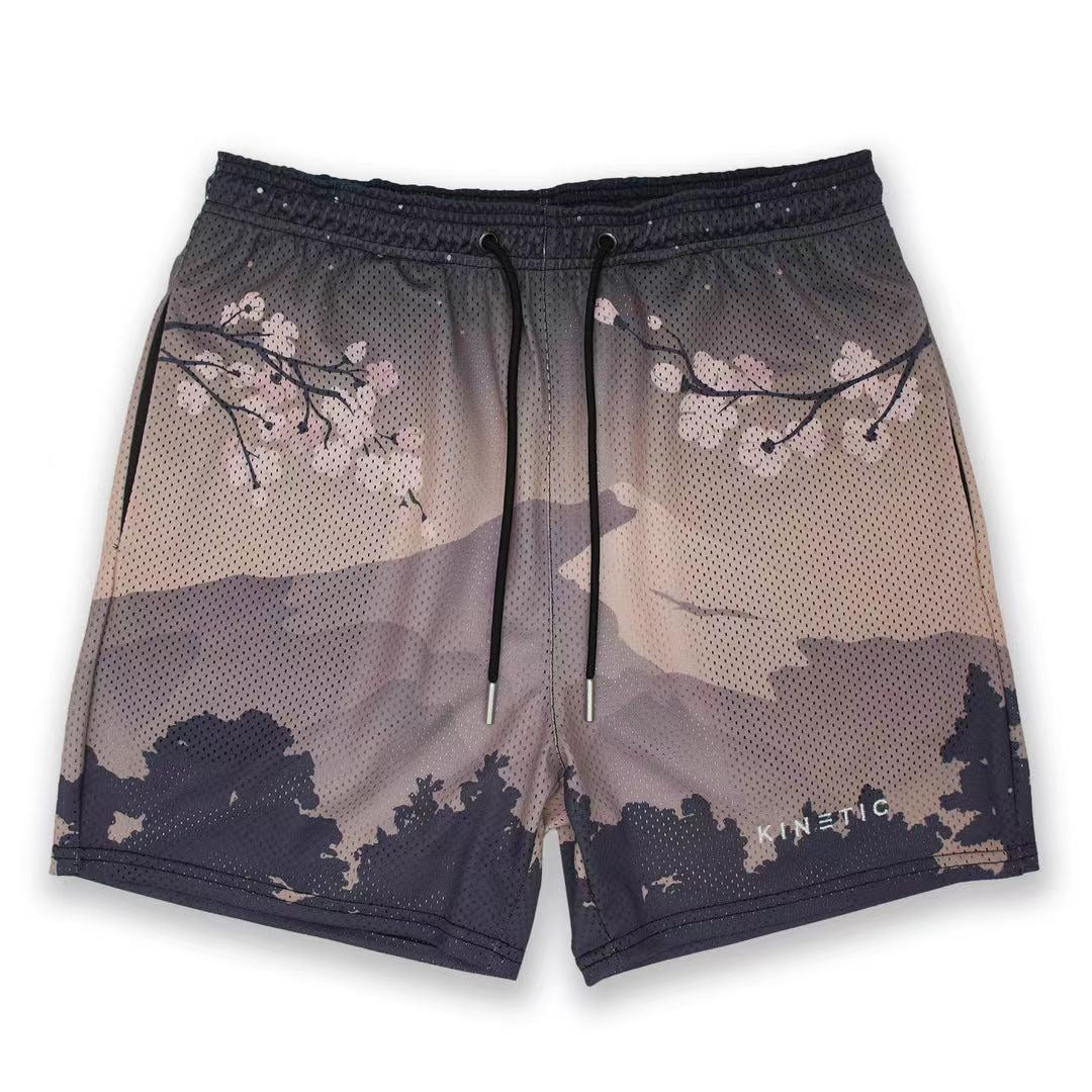 3D Digital Printing Sports And Fitness Shorts