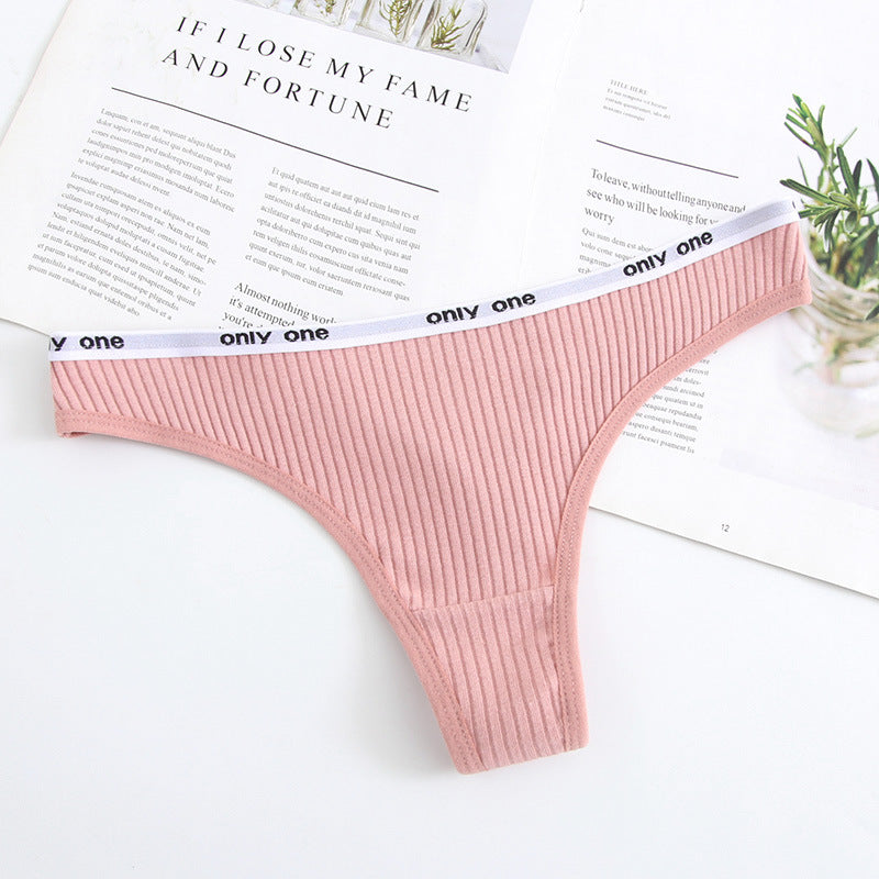 Women's Cotton Low Waist Seamless Thong