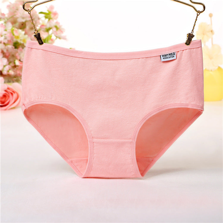 Women's Mid-waist Women's Underwear Cotton Briefs