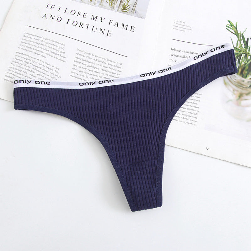 Women's Cotton Low Waist Seamless Thong