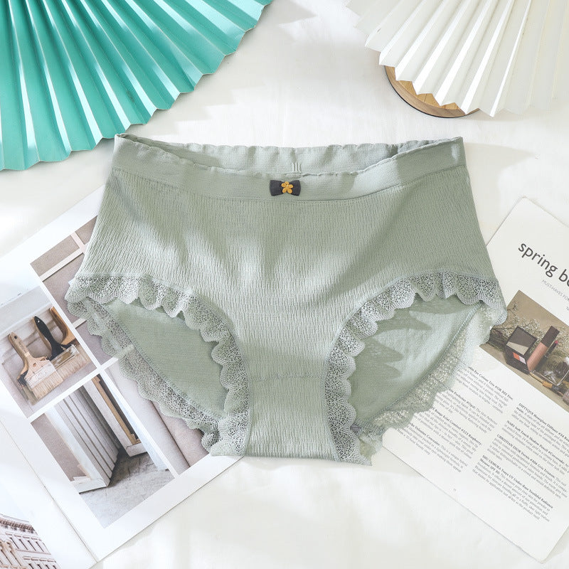 Hip-lifting Comfortable Breathable Bow Cotton Crotch Court Briefs