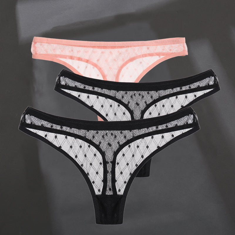 Fashion Sexy Solid Color Breathable Women's Thong