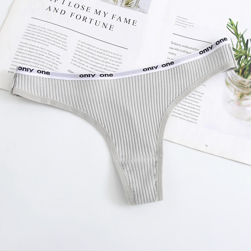 Women's Cotton Low Waist Seamless Thong