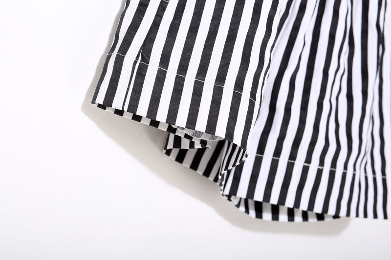 Women's Vertical Striped High Waist Wide Leg Pants