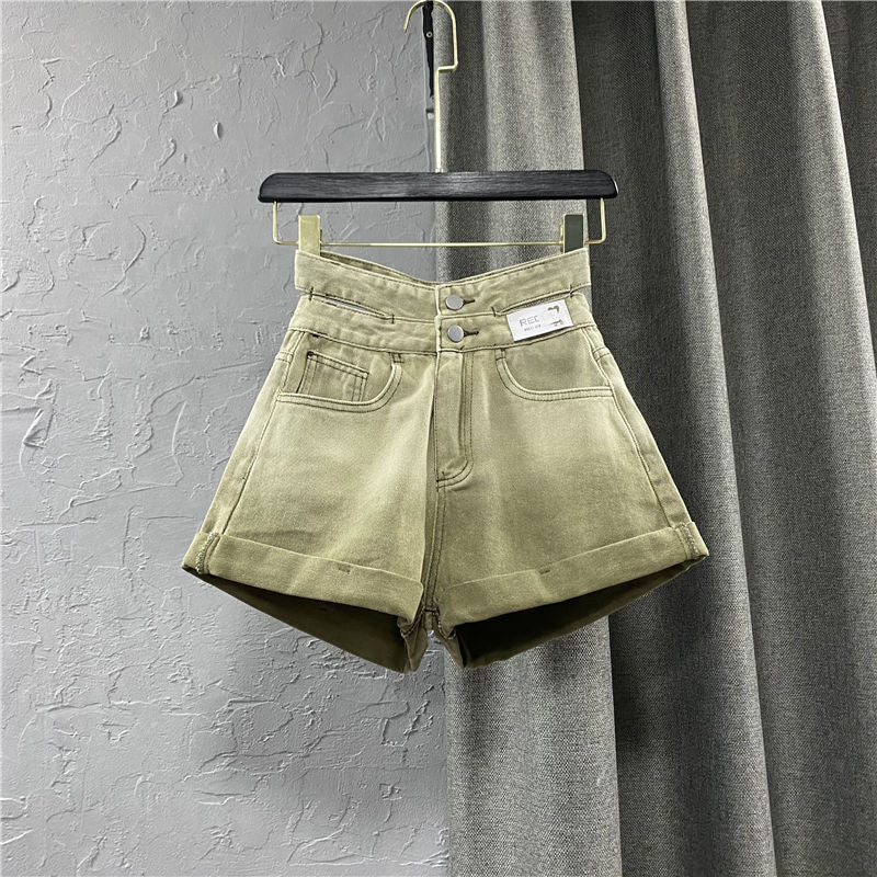 Women's Gradient Wide Leg Denim Shorts