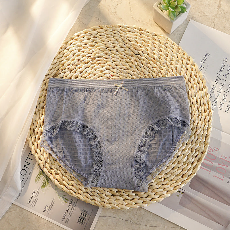 Women's Breathable Seamless Mid Waist Hip Raise Comfort Briefs