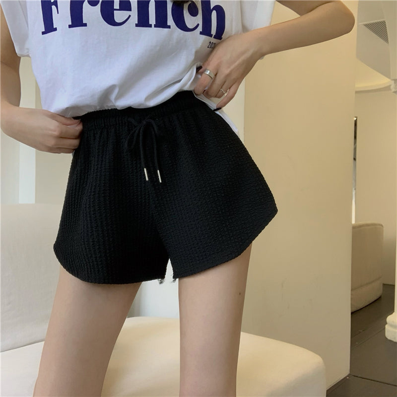 Drawstring Sports Shorts Women's Outer Wear Casual Pants
