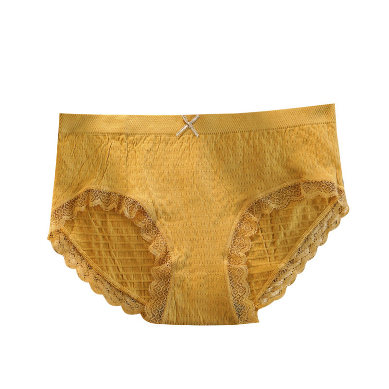 Women's Breathable Seamless Mid Waist Hip Raise Comfort Briefs